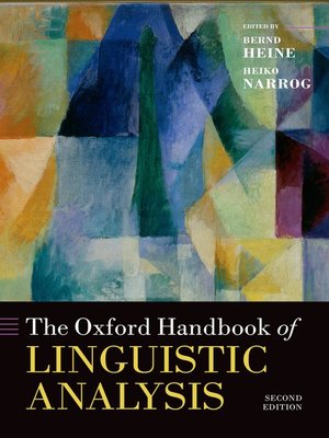 cover image of The Oxford Handbook of Linguistic Analysis